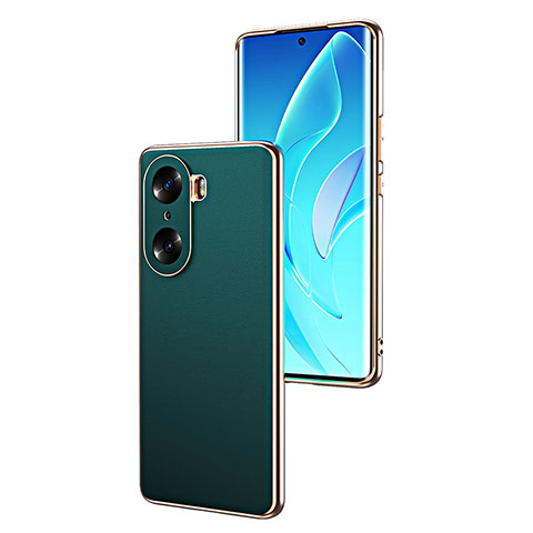 Custodia Lusso Pelle Cover GS2 per Huawei Honor 60 5G Verde