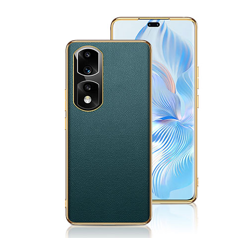 Custodia Lusso Pelle Cover GS2 per Huawei Honor 90 Pro 5G Verde