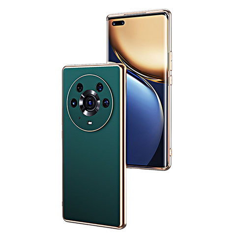 Custodia Lusso Pelle Cover GS2 per Huawei Honor Magic3 Pro 5G Verde