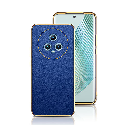 Custodia Lusso Pelle Cover GS2 per Huawei Honor Magic5 5G Blu