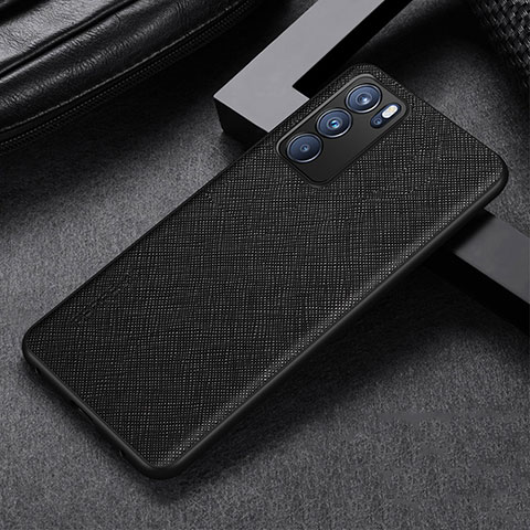 Custodia Lusso Pelle Cover GS2 per Oppo Reno6 5G Nero