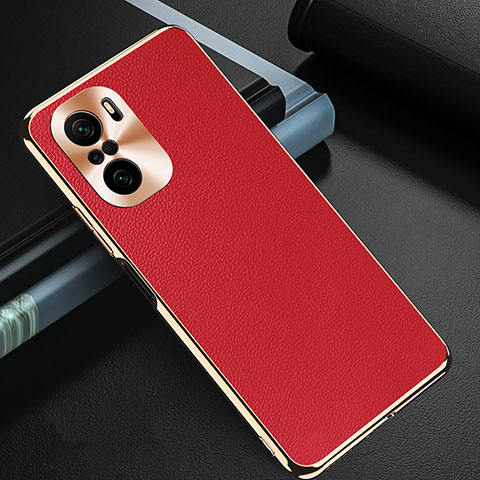 Custodia Lusso Pelle Cover GS2 per Xiaomi Redmi K40 5G Rosso