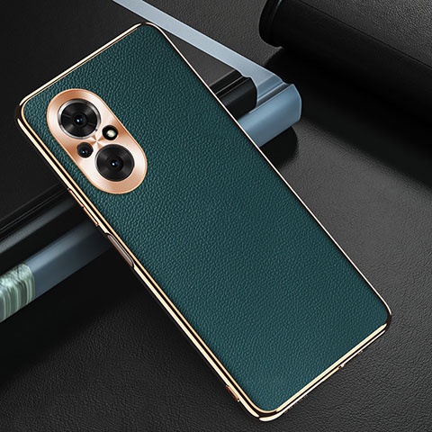 Custodia Lusso Pelle Cover GS3 per Huawei Honor 50 SE 5G Verde