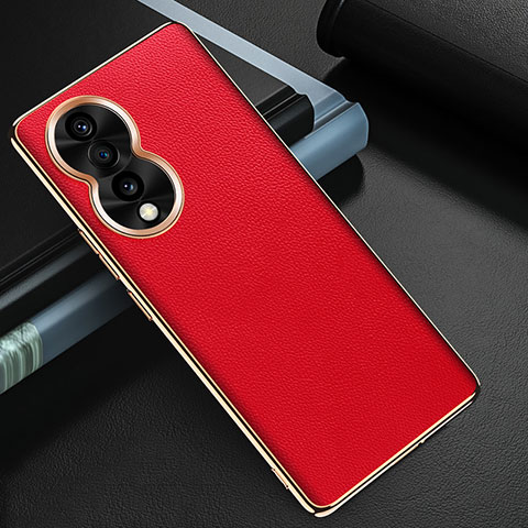 Custodia Lusso Pelle Cover GS3 per Huawei Honor 80 5G Rosso