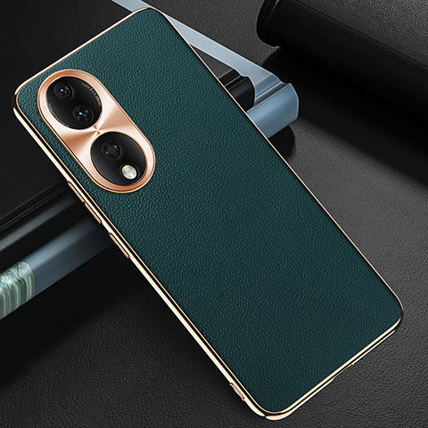 Custodia Lusso Pelle Cover GS3 per Huawei Honor 90 5G Verde