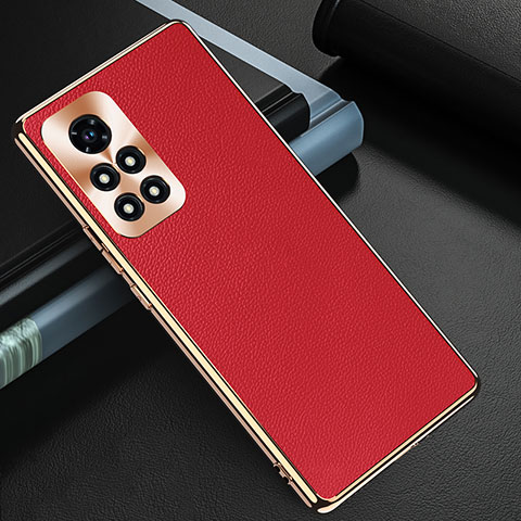 Custodia Lusso Pelle Cover GS3 per Huawei Honor V40 5G Rosso