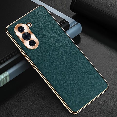 Custodia Lusso Pelle Cover GS3 per Huawei Nova 10 Pro Verde