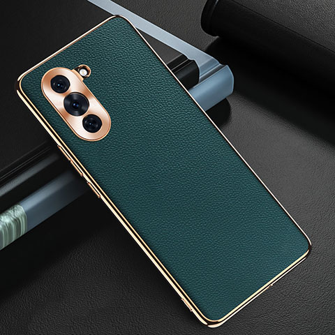 Custodia Lusso Pelle Cover GS3 per Huawei Nova 10 Verde