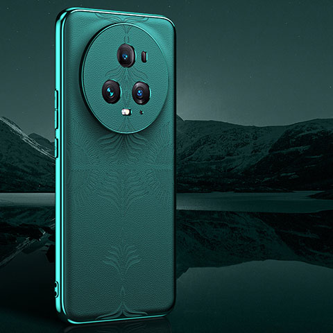 Custodia Lusso Pelle Cover GS4 per Huawei Honor Magic5 Pro 5G Verde