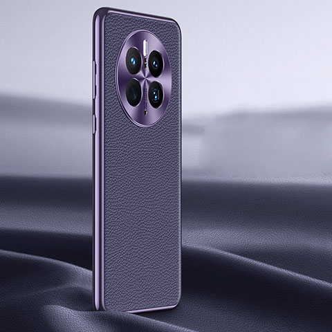 Custodia Lusso Pelle Cover JB1 per Huawei Mate 50 Pro Viola