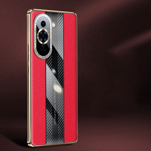 Custodia Lusso Pelle Cover JB1 per Huawei Nova 10 Pro Rosso