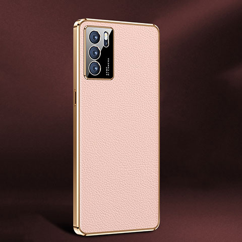 Custodia Lusso Pelle Cover JB2 per Oppo Reno6 Pro 5G India Rosa