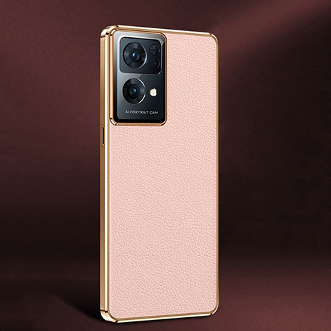 Custodia Lusso Pelle Cover JB2 per Oppo Reno7 Pro 5G Rosa