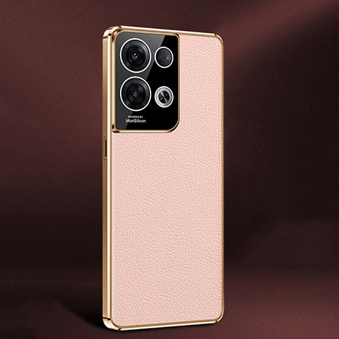 Custodia Lusso Pelle Cover JB2 per Oppo Reno8 Pro 5G Rosa