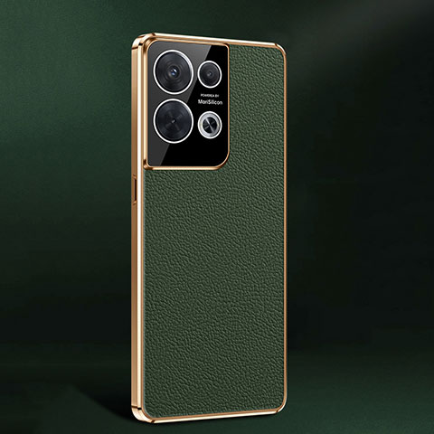 Custodia Lusso Pelle Cover JB2 per Oppo Reno9 5G Verde