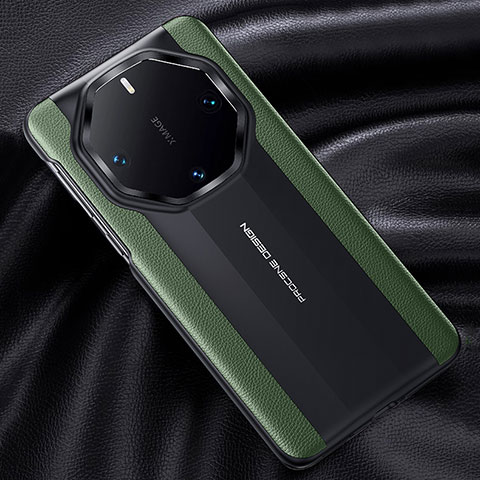 Custodia Lusso Pelle Cover JB3 per Huawei Mate 60 RS Ultimate Verde