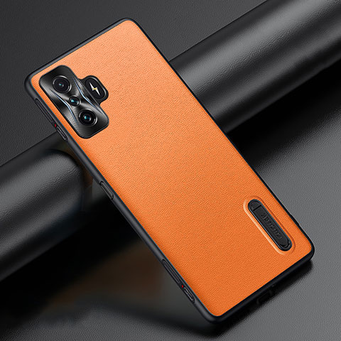 Custodia Lusso Pelle Cover JB3 per Xiaomi Redmi K50 Gaming AMG F1 5G Arancione