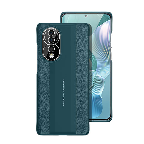 Custodia Lusso Pelle Cover JB5 per Huawei Honor 80 5G Verde