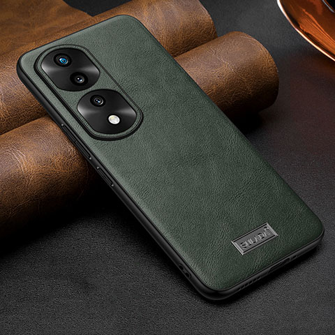 Custodia Lusso Pelle Cover LD1 per Huawei Honor 70 Pro 5G Verde