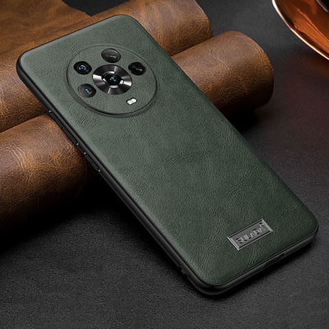 Custodia Lusso Pelle Cover LD1 per Huawei Honor Magic4 5G Verde