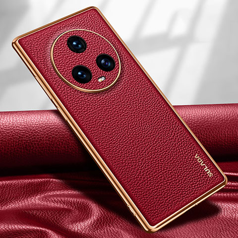 Custodia Lusso Pelle Cover LD1 per Huawei Honor Magic5 5G Rosso