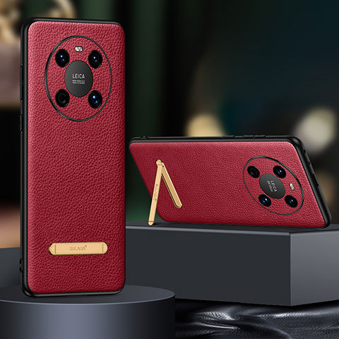 Custodia Lusso Pelle Cover LD1 per Huawei Mate 40 Rosso