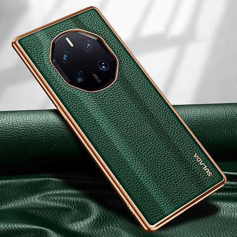 Custodia Lusso Pelle Cover LD1 per Huawei Mate 50 RS Verde