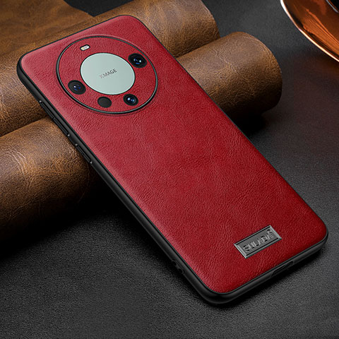 Custodia Lusso Pelle Cover LD1 per Huawei Mate 60 Pro+ Plus Rosso