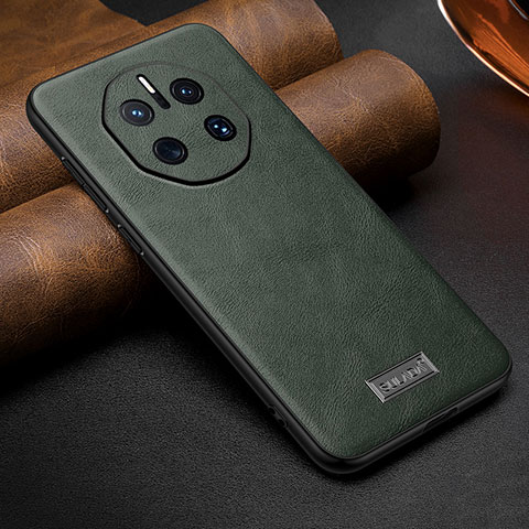 Custodia Lusso Pelle Cover LD2 per Huawei Mate 50 RS Verde