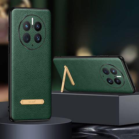 Custodia Lusso Pelle Cover LD2 per Huawei Mate 50E Verde