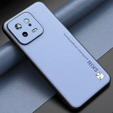 Custodia Lusso Pelle Cover LS2 per Xiaomi Mi 13 Pro 5G Azzurro