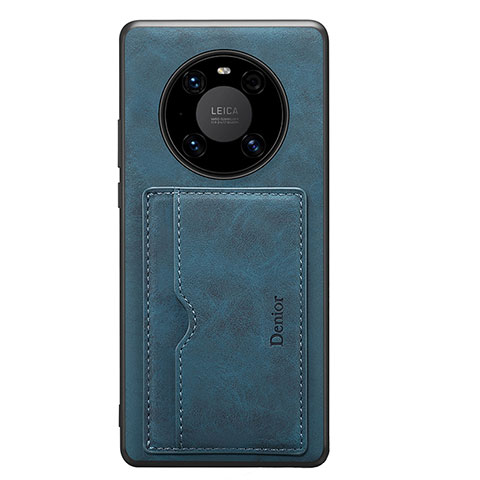 Custodia Lusso Pelle Cover MT2 per Huawei Mate 50 Pro Blu