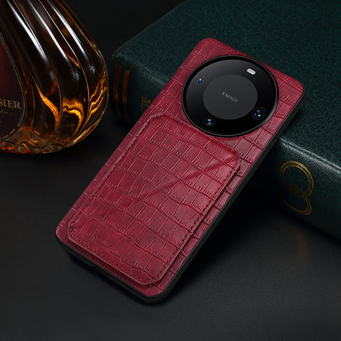 Custodia Lusso Pelle Cover MT2 per Huawei Mate 60 Rosso