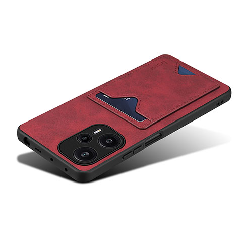 Custodia Lusso Pelle Cover MT2 per Xiaomi Redmi Note 12 Turbo 5G Rosso