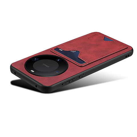 Custodia Lusso Pelle Cover MT5 per Huawei Mate 60 Pro+ Plus Rosso