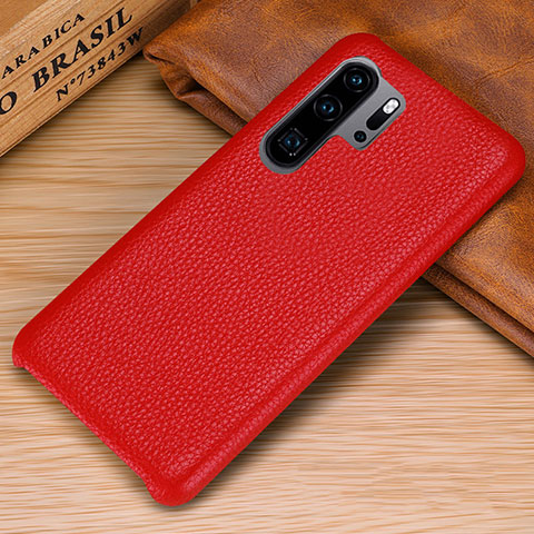 Custodia Lusso Pelle Cover P01 per Huawei P30 Pro New Edition Rosso