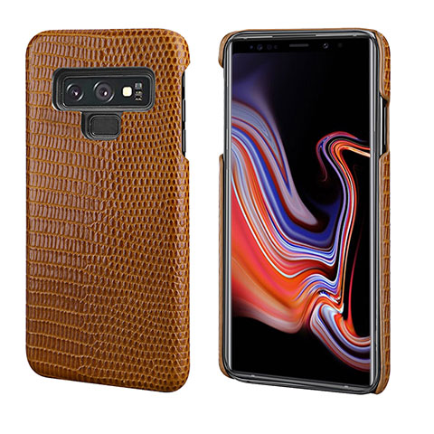 Custodia Lusso Pelle Cover P02 per Samsung Galaxy Note 9 Marrone