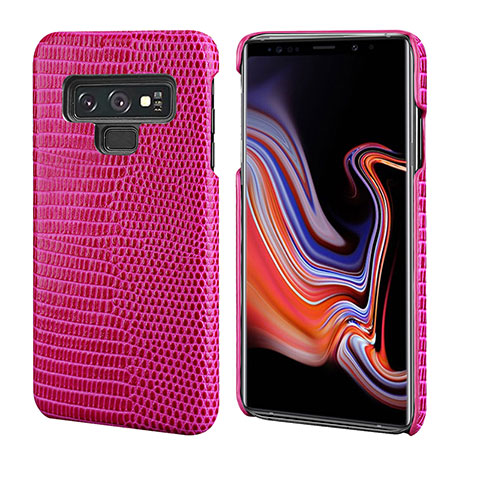 Custodia Lusso Pelle Cover P02 per Samsung Galaxy Note 9 Rosso