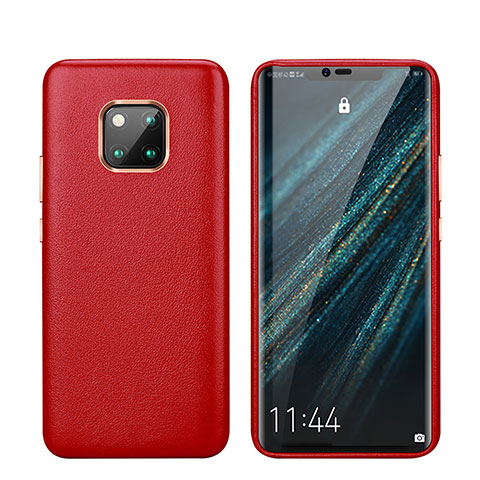 Custodia Lusso Pelle Cover P03 per Huawei Mate 20 Pro Rosso