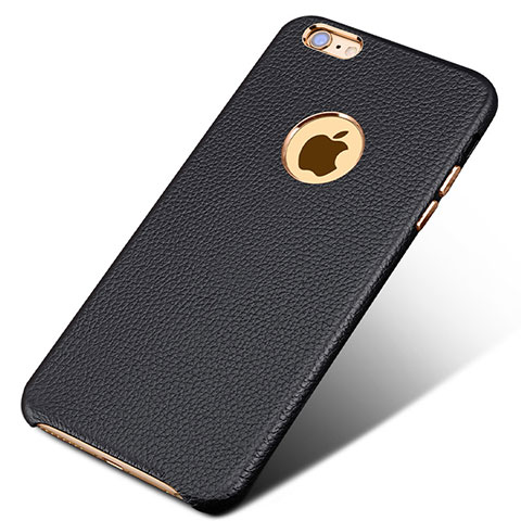 Custodia Lusso Pelle Cover per Apple iPhone 6 Nero