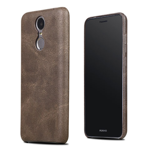 Custodia Lusso Pelle Cover per Huawei Enjoy 6 Marrone