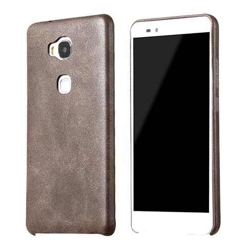 Custodia Lusso Pelle Cover per Huawei Honor 5X Marrone