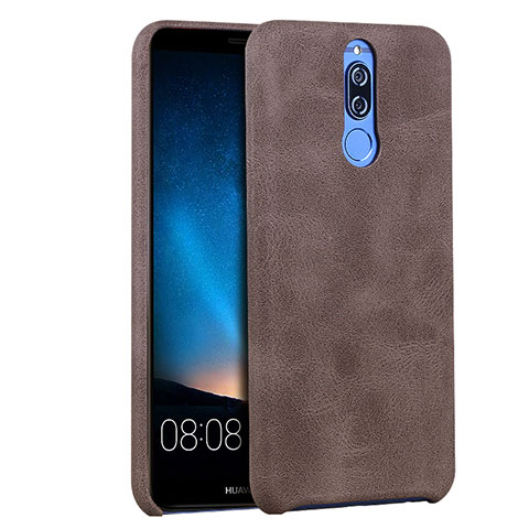 Custodia Lusso Pelle Cover per Huawei Mate 10 Lite Marrone