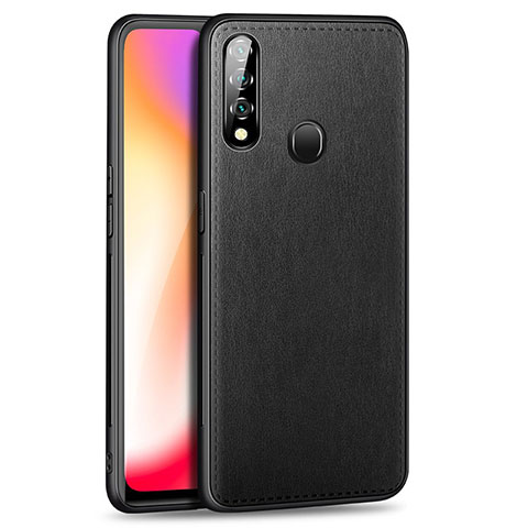 Custodia Lusso Pelle Cover per Oppo A8 Nero