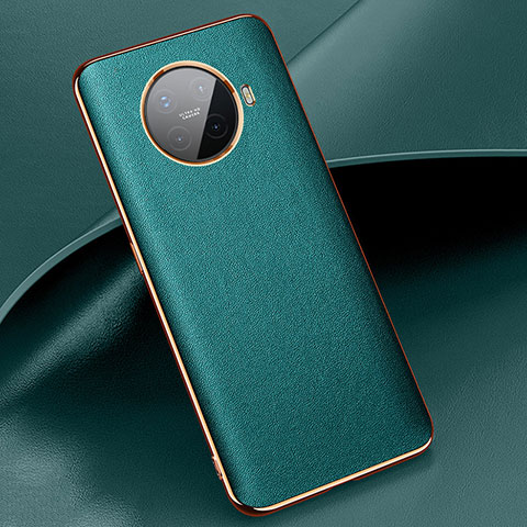 Custodia Lusso Pelle Cover per Oppo Ace2 Verde