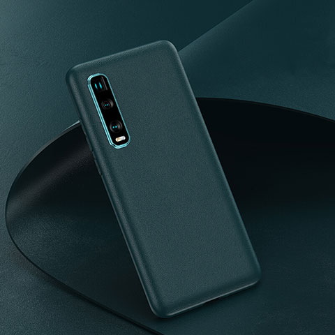 Custodia Lusso Pelle Cover per Oppo Find X2 Pro Verde