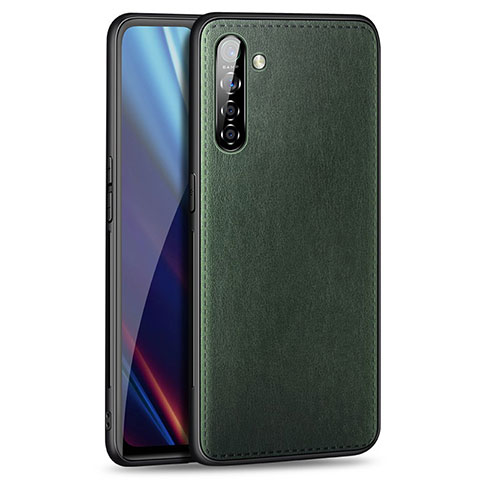 Custodia Lusso Pelle Cover per Realme X2 Verde