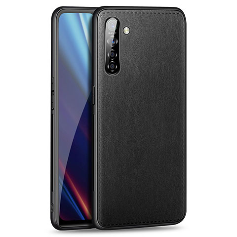 Custodia Lusso Pelle Cover per Realme XT Nero