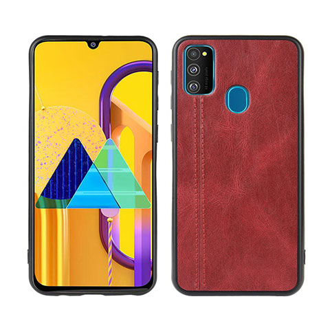 Custodia Lusso Pelle Cover per Samsung Galaxy M30s Rosso