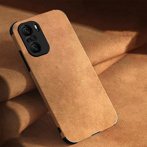 Custodia Lusso Pelle Cover per Xiaomi Mi 11i 5G Marrone